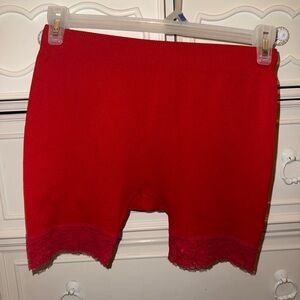 Women’s red shorts